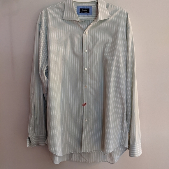 Esquire Other - 𝅺ESQUIRE Slim Fit No Iron Cotton  17.5 x 34/35 Men’s Dress Shirt.